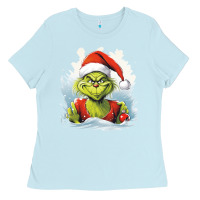 Baby Blue Grinch Ladies Tee - Unal Design