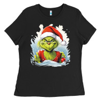 Black Grinch Ladies Tee - Unal Design