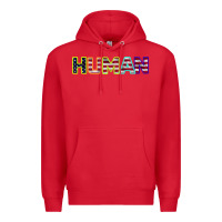 Red HUMAN Premium Hoodie - Bettercallsaul