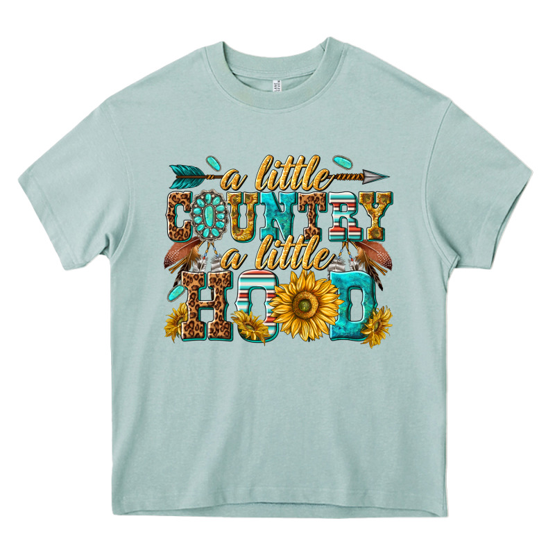 A Little Country A Little Hood Heavy Core Tee by texasbilliewilder | Teevron