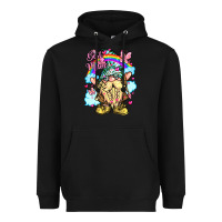 Black best mom gnome rainbow clouds butterfly glitter Heavyweight Hoodie - LillyAllenDesigns