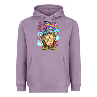 Lavender best mom gnome rainbow clouds butterfly glitter Heavyweight Hoodie - LillyAllenDesigns