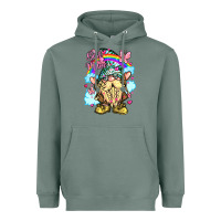 Sage best mom gnome rainbow clouds butterfly glitter Heavyweight Hoodie - LillyAllenDesigns