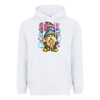 White best mom gnome rainbow clouds butterfly glitter Heavyweight Hoodie - LillyAllenDesigns