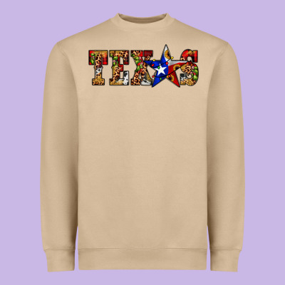 Texas Christmas Heavyweight Sweatshirt Designed By Jahusdesignshop