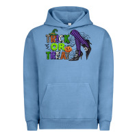 Pigment Pebble Blue trick or treat Urban Hoodie - CowGirlArtShop