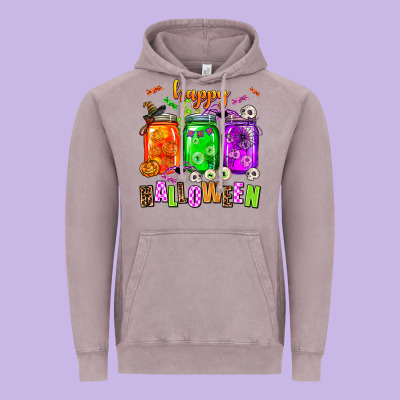 Happy Halloween Jars And Horror Vintage Hoodie Designed By Adodesignshop