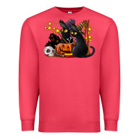 Cardinal halloween black cats Premium Sweatshirt - LillyAllenDesigns