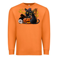 Carrot halloween black cats Premium Sweatshirt - LillyAllenDesigns
