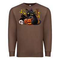 Chestnut halloween black cats Premium Sweatshirt - LillyAllenDesigns