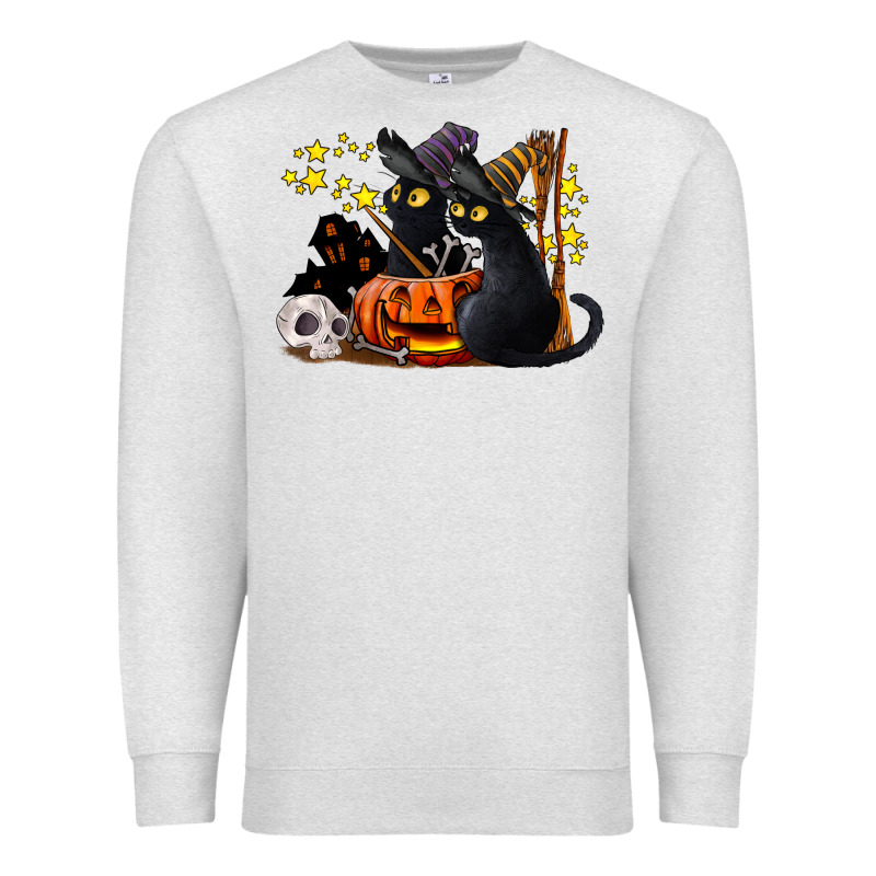 Halloween Black Cats Premium Sweatshirt by LillyAllenDesigns | Teevron
