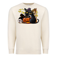 Sandshell halloween black cats Premium Sweatshirt - LillyAllenDesigns
