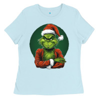 Baby Blue Grinch Ladies Tee - Unal Design