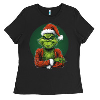 Black Grinch Ladies Tee - Unal Design