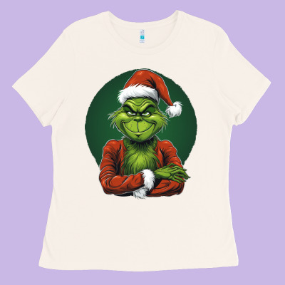 Grinch Ladies Tee Designed By Unal Design