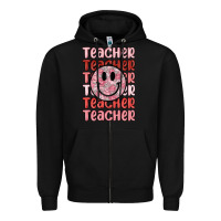 Black teacher Zipper Hoodie - MaliasSmallBusiness