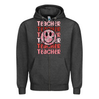 Charcoal Heather teacher Zipper Hoodie - MaliasSmallBusiness