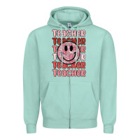 Seafoam teacher Zipper Hoodie - MaliasSmallBusiness