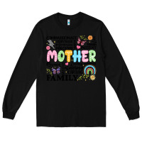 Black retro mother Long Sleeve Tee - JahusDesignShop