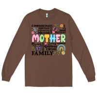 Chestnut retro mother Long Sleeve Tee - JahusDesignShop