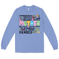 Colony Blue retro mother Long Sleeve Tee - JahusDesignShop