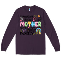 Plum retro mother Long Sleeve Tee - JahusDesignShop