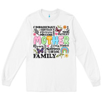 White retro mother Long Sleeve Tee - JahusDesignShop