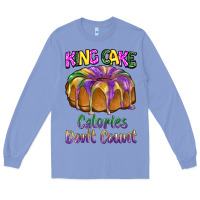 Colony Blue mardi gras king cage calories don't count Long Sleeve Tee - BarkalooDesign