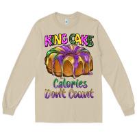 Mushroom mardi gras king cage calories don't count Long Sleeve Tee - BarkalooDesign