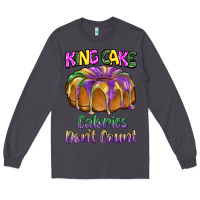 Smoke mardi gras king cage calories don't count Long Sleeve Tee - BarkalooDesign