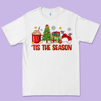 'tis The Season Christmas Premium Tee Designed By Zillion Design Studio