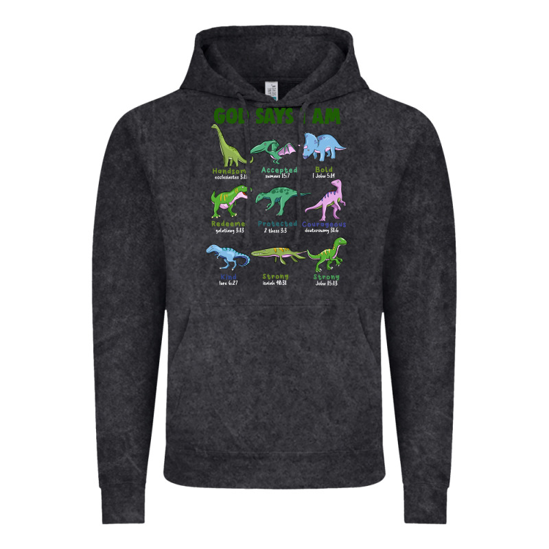 God Says I Am Dinosaurs Vintage Hoodie by JahusDesignShop | Teevron