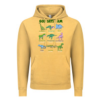 Vintage Mustard god says i am dinosaurs Vintage Hoodie - JahusDesignShop