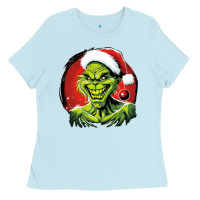 Baby Blue Grinch Ladies Tee - Unal Design