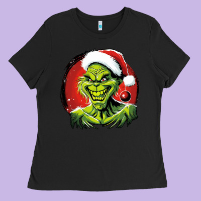 Grinch Ladies Tee Designed By Unal Design