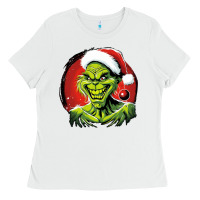 White Grinch Ladies Tee - Unal Design