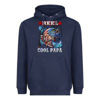 Navy reel cool papa american flag bass fishing Heavyweight Hoodie - LillyAllenDesigns