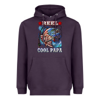 Plum reel cool papa american flag bass fishing Heavyweight Hoodie - LillyAllenDesigns