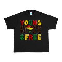Black young black and free Urban Heavy Tee - Artiststas