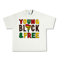 Pistachio young black and free Urban Heavy Tee - Artiststas