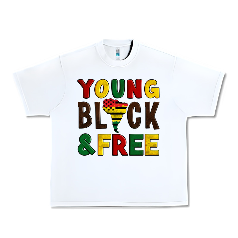 Young Black And Free Urban Heavy Tee by Artiststas | Teevron