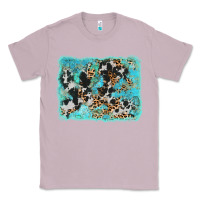 Lilac turquoise cowhide leopard background Classic Tee - AdoDesignShop