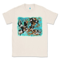 Natural turquoise cowhide leopard background Classic Tee - AdoDesignShop