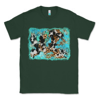 Sports Green turquoise cowhide leopard background Classic Tee - AdoDesignShop