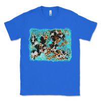 True Royal turquoise cowhide leopard background Classic Tee - AdoDesignShop