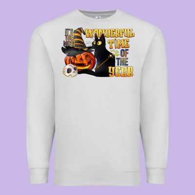 Wonderful Time Of The Year Halloween Premium Sweatshirt Designed By Lillyallendesigns