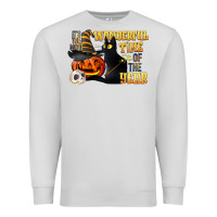 Dove Grey wonderful time of the year halloween Premium Sweatshirt - LillyAllenDesigns