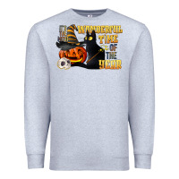 Heather Grey wonderful time of the year halloween Premium Sweatshirt - LillyAllenDesigns