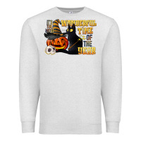 Oatmeal Heather wonderful time of the year halloween Premium Sweatshirt - LillyAllenDesigns