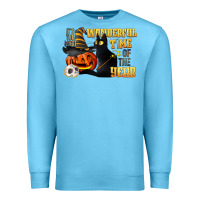 Ocean Blue wonderful time of the year halloween Premium Sweatshirt - LillyAllenDesigns